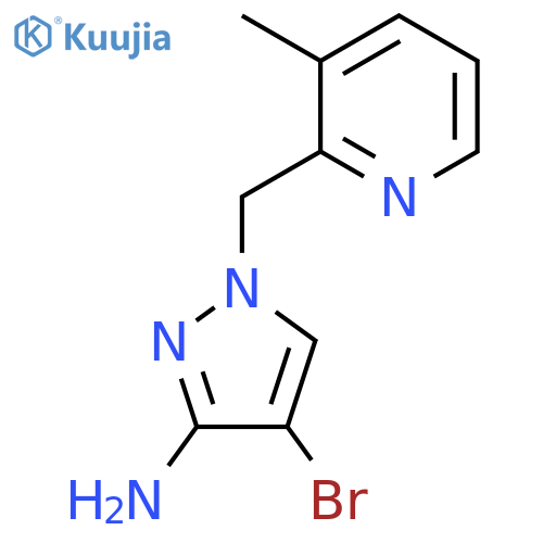 4-bromo-1-(3-methylpyridin-2-yl)methyl-1H-pyrazol-3-amine structure
