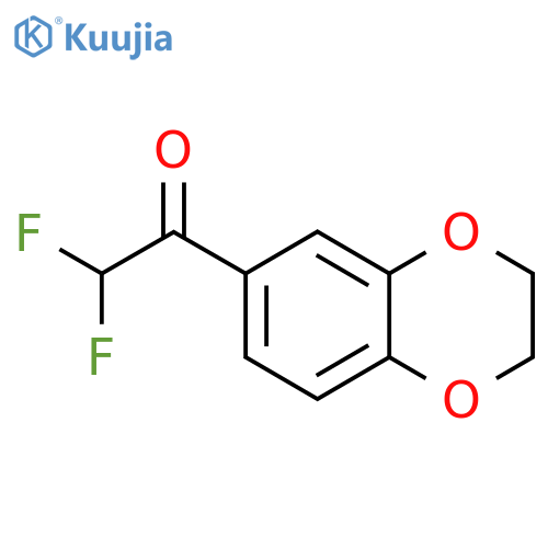 1-(2,3-dihydro-1,4-benzodioxin-6-yl)-2,2-difluoroethan-1-one structure