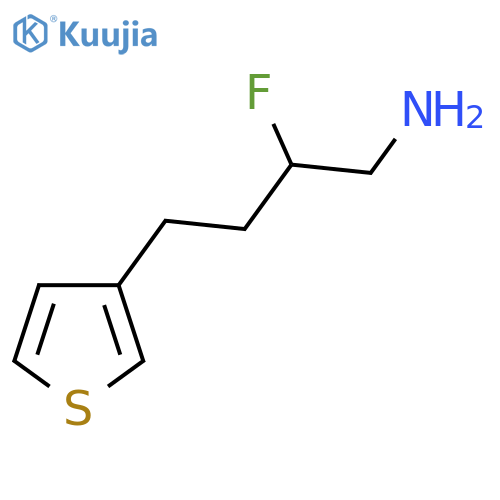 2-fluoro-4-(thiophen-3-yl)butan-1-amine structure