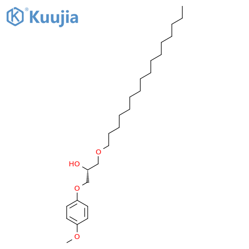 2-Propanol, 1-(hexadecyloxy)-3-(4-methoxyphenoxy)-, (2R)- structure