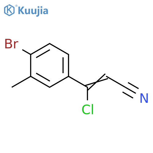 3-(4-bromo-3-methylphenyl)-3-chloroprop-2-enenitrile structure