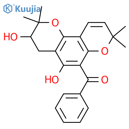 Methanone,(9,10-dihydro-5-hydroxy-2,2,8,8-tetramethyl-2H,8H-benzo[1,2-b:3,4-b']dipyran-6-yl)phenyl-(9CI) structure