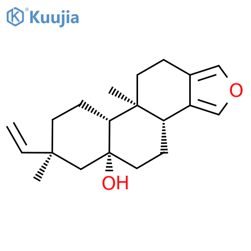 Phenanthro[1,2-c]furan-5a(3bH)-ol, 7-ethenyl-4,5,6,7,8,9,9a,9b,10,11-decahydro-7,9b-dimethyl-, (3bR,5aR,7S,9aR,9bS)- (9CI) structure