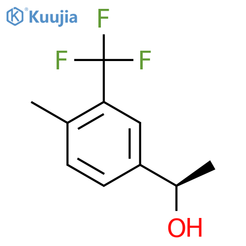 (1R)-1-4-methyl-3-(trifluoromethyl)phenylethan-1-ol structure