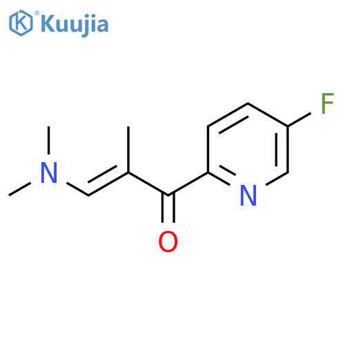 3-(dimethylamino)-1-(5-fluoropyridin-2-yl)-2-methylprop-2-en-1-one structure