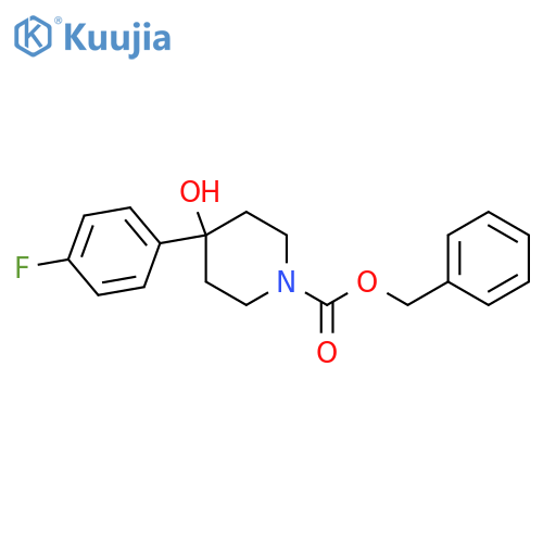Benzyl 4-(4-fluorophenyl)-4-hydroxypiperidine-1-carboxylate structure