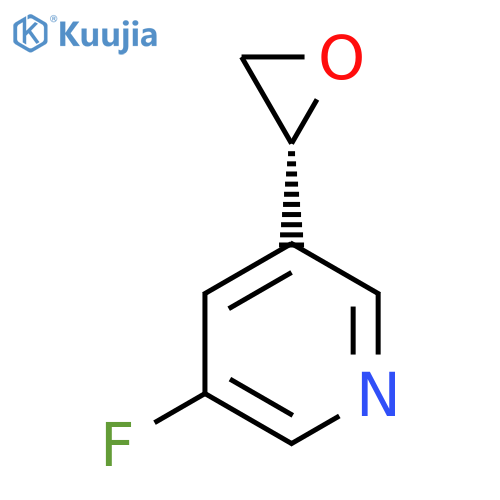 3-fluoro-5-(2R)-oxiran-2-ylpyridine structure