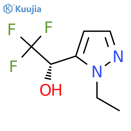 (1S)-1-(1-ethyl-1H-pyrazol-5-yl)-2,2,2-trifluoroethan-1-ol structure