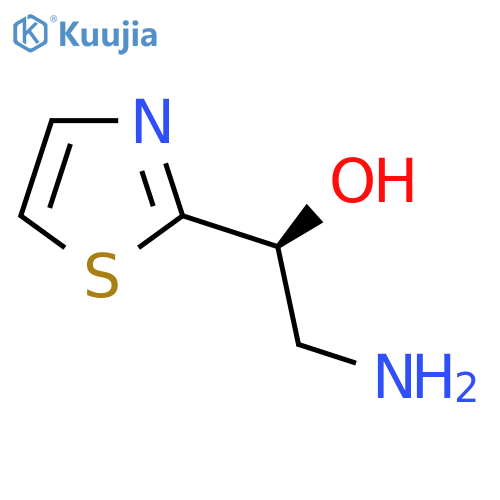 (1S)-2-amino-1-(1,3-thiazol-2-yl)ethan-1-ol structure