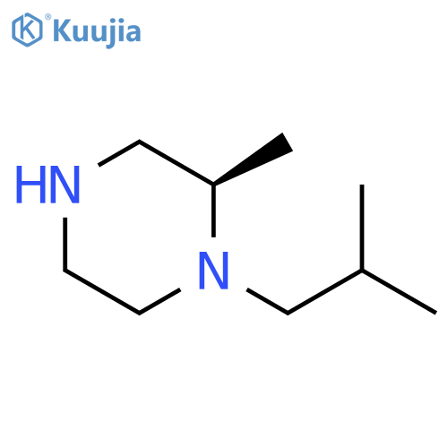 (R)-1-isobutyl-2-methylpiperazine structure