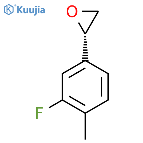 (2S)-2-(3-fluoro-4-methylphenyl)oxirane structure