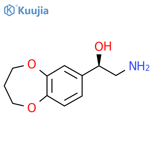(1R)-2-amino-1-(3,4-dihydro-2H-1,5-benzodioxepin-7-yl)ethan-1-ol structure