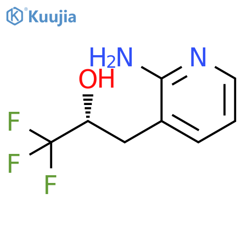 3-Pyridineethanol, 2-amino-a-(trifluoromethyl)-, (aR)- structure