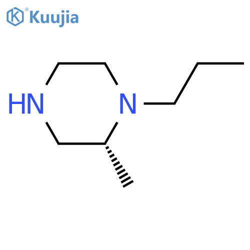 Piperazine, 2-methyl-1-propyl-, (2R)- structure