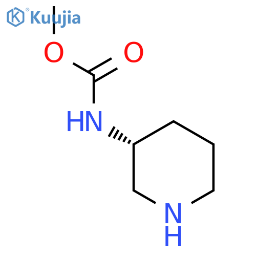 methyl N-(3R)-piperidin-3-ylcarbamate structure