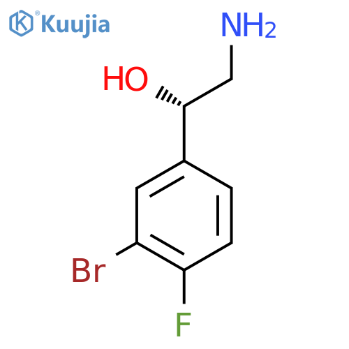 (1S)-2-Amino-1-(3-bromo-4-fluorophenyl)ethan-1-ol structure