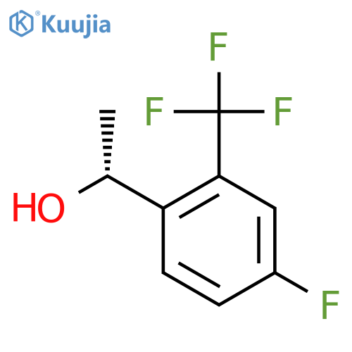 (1R)-1-4-fluoro-2-(trifluoromethyl)phenylethan-1-ol structure