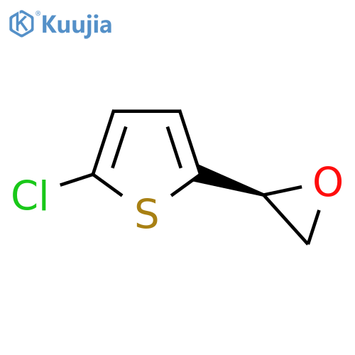 (2S)-2-(5-chlorothiophen-2-yl)oxirane structure