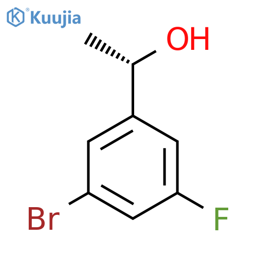 (1S)-1-(3-bromo-5-fluorophenyl)ethan-1-ol structure