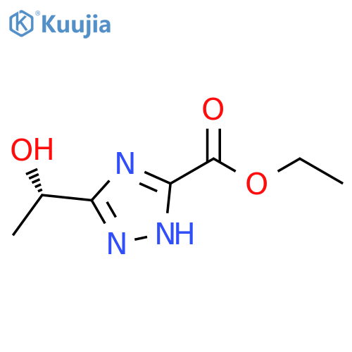 ethyl 5-(1S)-1-hydroxyethyl-1H-1,2,4-triazole-3-carboxylate structure