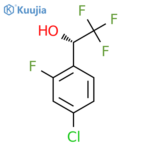 (1S)-1-(4-chloro-2-fluorophenyl)-2,2,2-trifluoroethan-1-ol structure