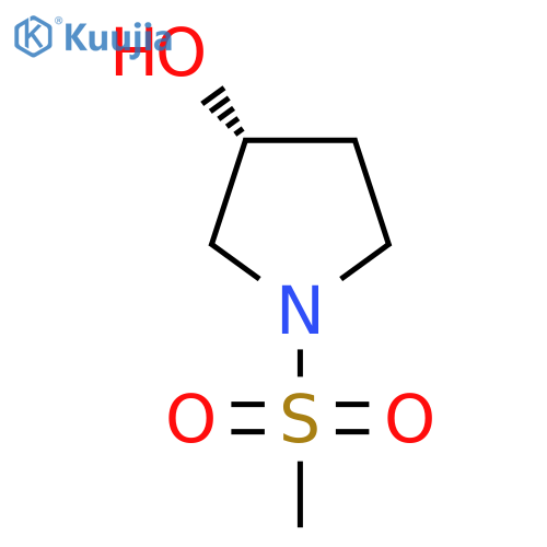 (3R)-1-methanesulfonylpyrrolidin-3-ol structure