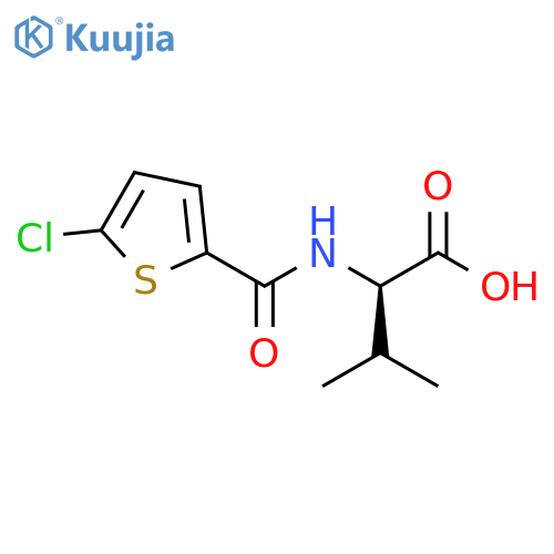 (2R)-2-(5-Chlorothiophen-2-yl)formamido-3-methylbutanoic Acid structure