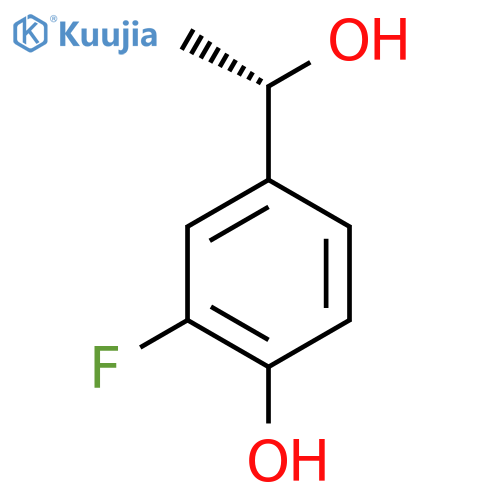 2-fluoro-4-(1S)-1-hydroxyethylphenol structure