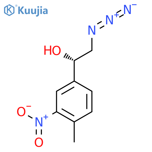 (1S)-2-azido-1-(4-methyl-3-nitrophenyl)ethan-1-ol structure