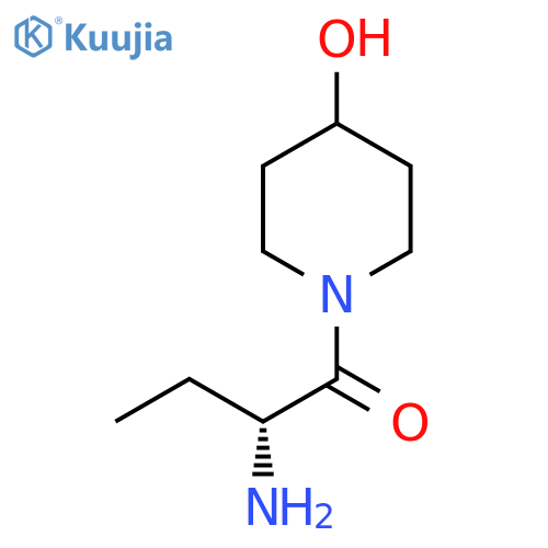(R)-2-Amino-1-(4-hydroxypiperidin-1-yl)butan-1-one structure