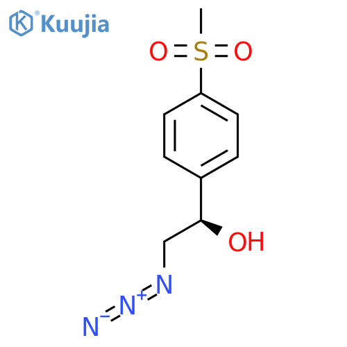 (1R)-2-azido-1-(4-methanesulfonylphenyl)ethan-1-ol structure