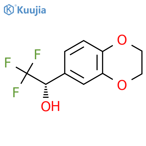 (1S)-1-(2,3-dihydro-1,4-benzodioxin-6-yl)-2,2,2-trifluoroethan-1-ol structure