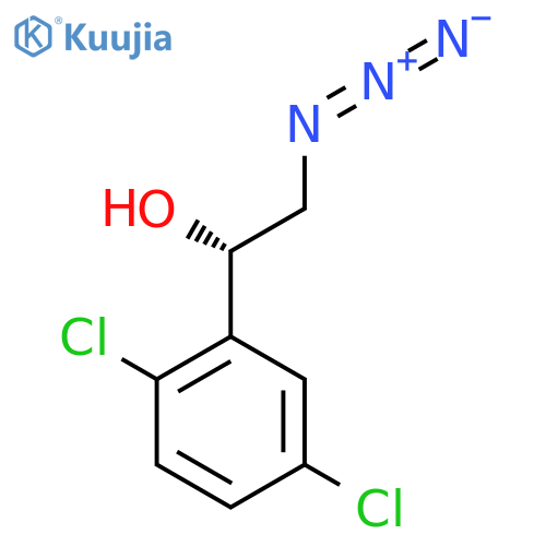 (1S)-2-azido-1-(2,5-dichlorophenyl)ethan-1-ol structure