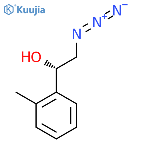 (1S)-2-azido-1-(2-methylphenyl)ethan-1-ol structure