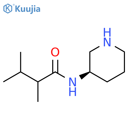 Butanamide, 2,3-dimethyl-N-(3R)-3-piperidinyl- structure