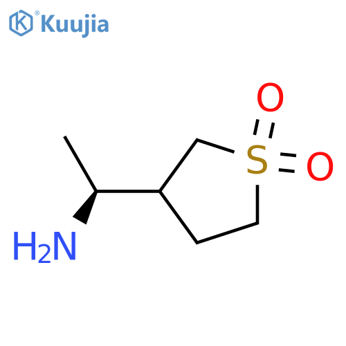 3-(1S)-1-aminoethyl-1lambda6-thiolane-1,1-dione structure