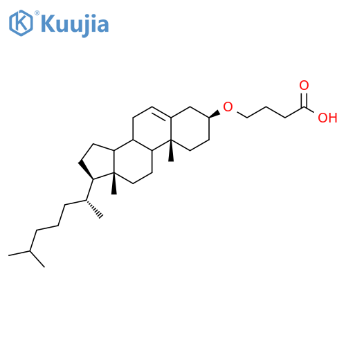 Butanoic acid, 4-[[(3b)-cholest-5-en-3-yl]oxy]- structure