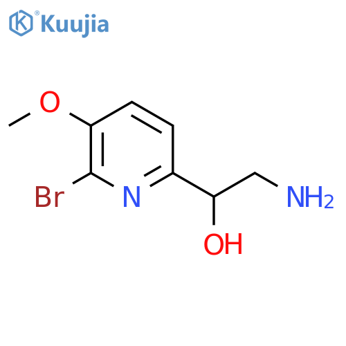 α-(aminomethyl)-6-bromo-5-methoxy-2-pyridinemethanol structure