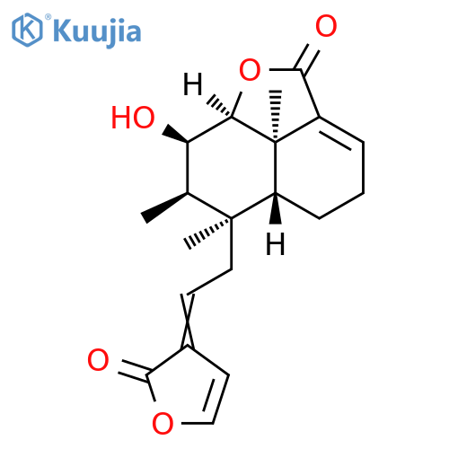 2H-Naphtho[1,8-bc]furan-2-one,4,5,5a,6,7,8,8a,8b-octahydro-8-hydroxy-6,7,8b-trimethyl-6-[2-(2-oxo-3(2H)-furanylidene)ethyl]-,(5aR,6R,7R,8R,8aS,8bR)- structure