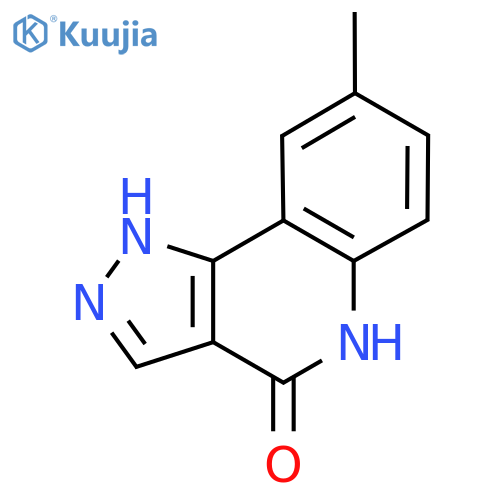 8-methyl-1H,4H,5H-pyrazolo[4,3-c]quinolin-4-one structure