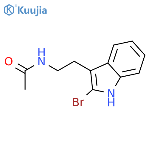 N-(2-(2-Bromo-1H-indol-3-yl)ethyl)acetamide structure