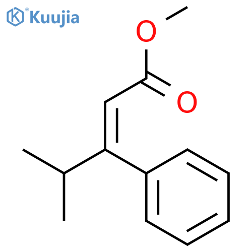 methyl (2Z)-4-methyl-3-phenylpent-2-enoate structure
