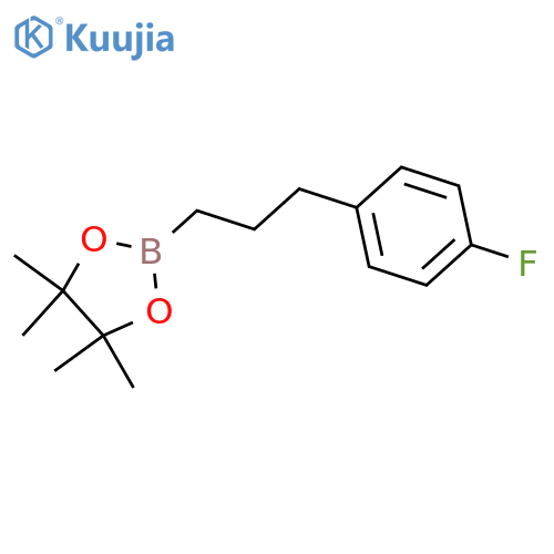 3-(4-Fluorophenyl)propylboronic acid pinacol ester structure