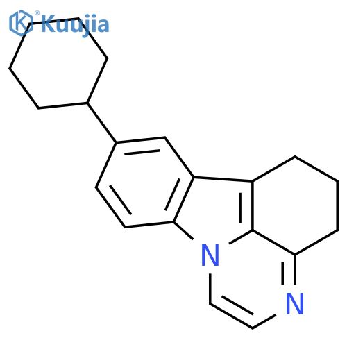 8-Cyclohexyl-5,6-dihydro-4H-pyrazino3,2,1-jk-carbazole structure