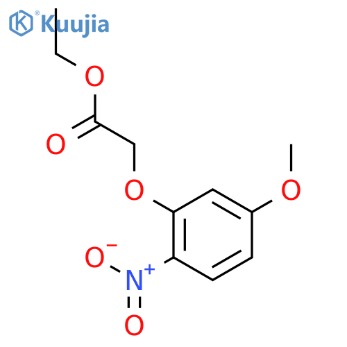 Acetic acid, (5-methoxy-2-nitrophenoxy)-, ethyl ester structure