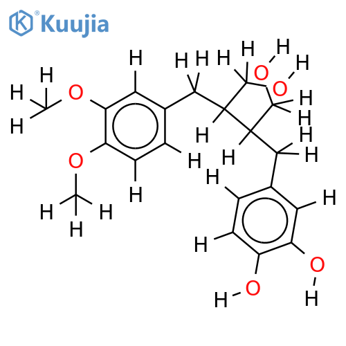 (2R,3R)-2-(3',4'-dihydroxybenzyl)-3-(3'',4''-dimethoxybenzyl)-1,4-butanediol structure