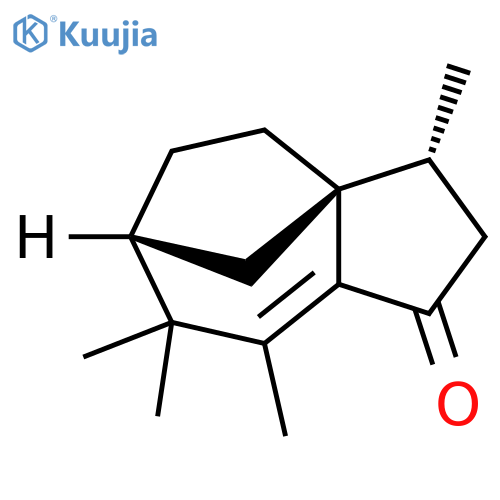 1H-3a,6-Methanoazulen-1-one, 2,3,4,5,6,7-hexahydro-3,7,7,8-tetramethyl-, (3R,3aS,6R)-rel- structure