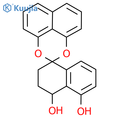 Spiro[2,3-dihydro-1H-naphthalene-4,3'-2,4-dioxatricyclo[7.3.1.05,13]trideca-1(12),5,7,9(13),10-pentaene]-1,8-diol structure