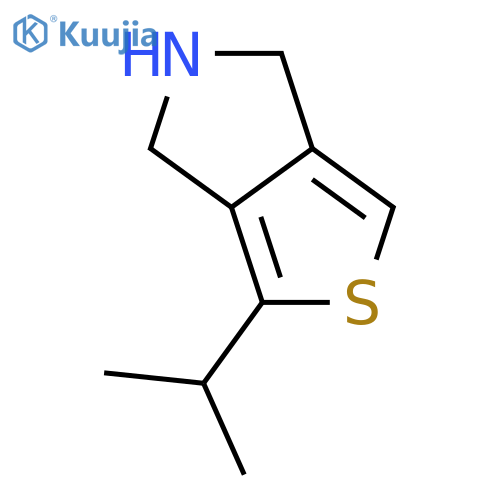 4H-Thieno[3,4-c]pyrrole,5,6-dihydro-1-(1-methylethyl)- structure