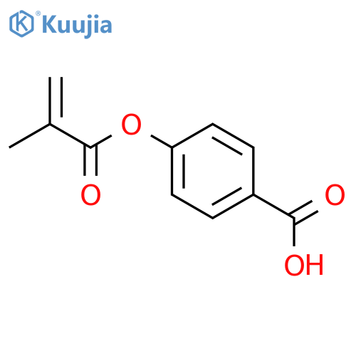 Benzoic acid,4-[(2-methyl-1-oxo-2-propen-1-yl)oxy]- structure
